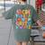 Alphabet A-Z ABC Kids Back To School Pre K Teachers Women's Comfort Colors T-Shirt Back Print Moss Alphabet A-Z ABC Kids Back To School Pre K Teachers Women's Comfort Colors T-Shirt Back Print Moss