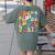 Alphabet Hi Back To School ABC Pre K Kindergarten Teacher Women's Comfort Colors T-Shirt Back Print Moss