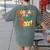 Back To School Hooray It's Art Day Art Teacher Artist Women's Comfort Colors T-Shirt Back Print Moss