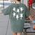 Ballet Ghost Dancer Spooky Dance Teacher Halloween Costume Women's Comfort Colors T-Shirt Back Print Moss Ballet Ghost Dancer Spooky Dance Teacher Halloween Costume Women's Comfort Colors T-Shirt Back Print Moss