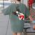 Boston Terrier Bostie Dog Kids Women Girls Women's Comfort Colors T-Shirt Back Print Moss