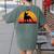 Boston Terrier Bostie Sunset Retro Dog Pet Mom Dad Women's Comfort Colors T-Shirt Back Print Moss