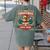 Boston Terrier My Christmas Spirit Dog Santa Claus X-Mas Women's Comfort Colors T-Shirt Back Print Moss