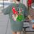 Boston Terrier Christmas Tree Lights Santa Dog Xmas For Men Women Kids Women's Comfort Colors T-Shirt Back Print Moss