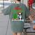 Boston Terrier Christmas Tree Lights Xmas Dog Lover Women's Comfort Colors T-Shirt Back Print Moss
