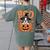 Boston Terrier Costume On Pumpkin Halloween Boston Terrier Women's Comfort Colors T-Shirt Back Print Moss