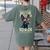Boston Terrier Dad Boston Bull Bostie Dog Women's Comfort Colors T-Shirt Back Print Moss