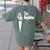 Boston Terrier Dad The DogFather Shirt Boston Terrier Women's Comfort Colors T-Shirt Back Print Moss