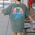 Boston Terrier Dad Retro Women's Comfort Colors T-Shirt Back Print Moss