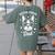 Boston Terrier Dad Boston Terrier Women's Comfort Colors T-Shirt Back Print Moss