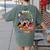 Boston Terrier Dog Christmas Happy Hallothankmas Halloween For Men Women Kids Women's Comfort Colors T-Shirt Back Print Moss