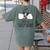 Boston Terrier Dog Lovers Sleepshirt Apparel Men Women Women's Comfort Colors T-Shirt Back Print Moss