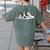 Boston Terrier Dog Official Sleeping Men Women Girls Kids Women's Comfort Colors T-Shirt Back Print Moss