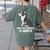 Boston Terrier Dog Owner Grandma Women's Comfort Colors T-Shirt Back Print Moss