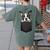 Boston Terrier Dog Puppy Dog In Pocket Cute Pet Lover Women's Comfort Colors T-Shirt Back Print Moss