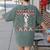 Boston Terrier Dog Santa Hat Men Kids Ugly Christmas Light Women's Comfort Colors T-Shirt Back Print Moss