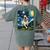 Boston Terrier Dog Starry Night Painting Women's Comfort Colors T-Shirt Back Print Moss