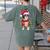Boston Terrier Dog Ugly Christmas Dog Xmas For Men Women Kids Women's Comfort Colors T-Shirt Back Print Moss