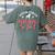 Boston Terrier Grandma Nana Dog Lover Christmas Women's Comfort Colors T-Shirt Back Print Moss