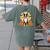 Boston Terrier Halloween Dog Lover Pumpkin Costume Women's Comfort Colors T-Shirt Back Print Moss