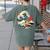 Boston Terrier Japanese Kanagawa Wave Surf Loyal Dog Men Women Kids Women's Comfort Colors T-Shirt Back Print Moss