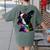 Boston Terrier Lovers Colorful Pop Art Boston Terrier Women's Comfort Colors T-Shirt Back Print Moss