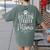 Boston Terrier Mama Boston Terrier Lover Shirt Women's Comfort Colors T-Shirt Back Print Moss
