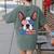 Boston Terrier Merica 4th Of July T Shirt Men Boys Dog Puppy Women's Comfort Colors T-Shirt Back Print Moss