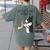 Boston Terrier Mom Dogs Mum Woman Women's Comfort Colors T-Shirt Back Print Moss