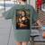 Boston Terrier Mona Lisa Painting Art Dog Mom Dad For Men Women Kids Women's Comfort Colors T-Shirt Back Print Moss