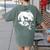 Boston Terrier And Moon Halloween Costume Dog Lover Women's Comfort Colors T-Shirt Back Print Moss