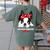 Boston Terrier Mum Dog Woman Idea Women's Comfort Colors T-Shirt Back Print Moss