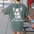 Boston Terrier Nope Not Today Not Tomorrow Either Sarcastic Women's Comfort Colors T-Shirt Back Print Moss