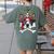 Boston Terrier Pirate T Shirt Jolly Roger Crossbones Skull Women's Comfort Colors T-Shirt Back Print Moss