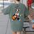 Boston Terrier Playing Guitar Boston Terrier Women's Comfort Colors T-Shirt Back Print Moss
