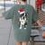 Boston Terrier Santa Christmas Lights Xmas Dog Lover Men Women Kids Women's Comfort Colors T-Shirt Back Print Moss