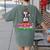 Boston Terrier Santa Claus Christmas Dog Women's Comfort Colors T-Shirt Back Print Moss