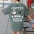 Boston Terrier Shirt Coffee And Boston Terrier Cute Dog For Men Women Girls Kids Women's Comfort Colors T-Shirt Back Print Moss