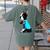 Boston Terrier Tattoos I Love Mom Women's Comfort Colors T-Shirt Back Print Moss