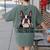 Boston Terrier Will Find And Lick You Bostie Mom Women's Comfort Colors T-Shirt Back Print Moss