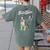 Boston Terrier Women's Comfort Colors T-Shirt Back Print Moss