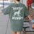 Boxer Dog Mama Halloween Women's Comfort Colors T-Shirt Back Print Moss