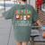 All Is Calm Xmas Kindergarten Christmas Season Teacher Women's Comfort Colors T-Shirt Back Print Moss