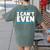 I Can't Even Math Mathematics Teacher Women's Comfort Colors T-Shirt Back Print Moss