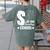 Christian Teacher S Is For Sunday School Essentials Women's Comfort Colors T-Shirt Back Print Moss