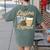 Coffee Teach Repeat Teacher Women's Comfort Colors T-Shirt Back Print Moss