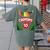 Crayon Box Fun Teacher Student Crayon Squad Halloween 2022 Women's Comfort Colors T-Shirt Back Print Moss
