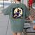 Cute Boston Terrier Halloween Costume Dog Lover Women Girls Women's Comfort Colors T-Shirt Back Print Moss