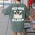 Cute Boston Terrier Need More Sleep Pajamas Nightgown Women's Comfort Colors T-Shirt Back Print Moss