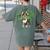 Cute Boston Terrier Shamrock St Patrick's Day Dog Lover Men Women Kids Women's Comfort Colors T-Shirt Back Print Moss